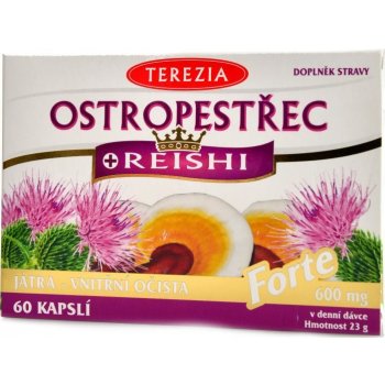 Terezia Ostropestřec+Reishi Forte 60 kapsúl