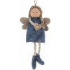 Textilná vianočná ozdoba 16 cm Angel – Dakls