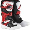 Boty TECH 3S YOUTH, ALPINESTARS, dětské (bílá/černá/červená, vel. 35,5)