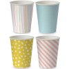 Papierové poháre Miropak pastelové 250 ml 100 ks