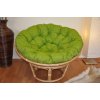 Nábytek PEGAS Ratanový papasan 115 cm medový - polstr světle zelený melír