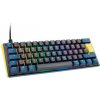 Ducky One 3 Daybreak Mini MX-Speed-Silver modrá / Herná klávesnica / podsvietená / mechanická / drôtová (USB) / DE (DKON2161ST-PDEPDDBBHHC1)