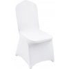 SucceBuy Poťahy Na Stoličky z elastanu, 50 ks, biele, na bankety, svadby a oslavy
