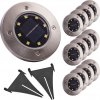 Pricenet Solárna záhradná LED pozemná invázna lampa 12ks