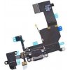 Flex kábel nabíjania iPhone 5C - nabíjací konektor, mikrofón Farba: Čierna