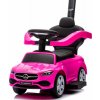 Odrážadlo Mercedes ružové 2v1 s hudbou a klaksónom