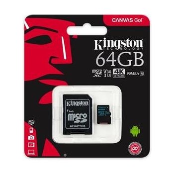 Kingston microSDXC 64GB UHS-I U3 SDCG2/64GB