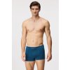 Gino Bambusové boxerky Petrol Blue bezšvové tyrkysová S/M