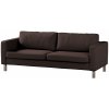 Dekoria Poťah na sedačku Karlstad (rozkladací, 3-miestny, krátky), čokoládová, 224 x 89 x 64 cm, Cotton Panama, 702-03