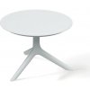 Prosperplast Záhradný nízky okrúhly stolík RIMOS 59,3x57x40,5 cm biely