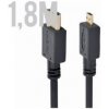 Kabel HDMI-HDMI micro 1,8m, 1.3, M/M stíněný,zl.,č (CC-HDMID-6)