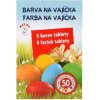 Farba na vajcia v tabletách mix 5 farieb