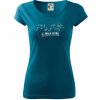 Profil kopca - Malá Fatra - Dámske tričko Pure - 2XL ( Petrolejová )