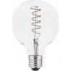 GTV LED SVĚTELNÝ ZDROJ, FILAMENT, SPIN, G95, E27, 4.0W, 265lm, 2200K, AC22