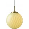 | Halo Design 748525 - Závesné svietidlo na lankách CANDY 1xE27/25W/230V pr. 25 cm zelená/mosadz | 748525