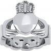 Silvego Prsteň Claddagh z chirurgickej ocele - AKCIA SSK35