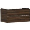 Hansgrohe Xelu Q - Umývadlová skrinka, 50x98x55 cm, 2 zásuvky, tmavý orech/chróm 54081000