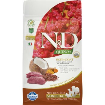 N&D GF Quinoa Dog Skin & Coat Venison & Coconut 2,5 kg