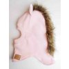 Detská kukla zateplená -koník svetlo ružový Veľkosť: 46-48