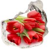 Fototapeta diera na stenu 3D Červené tulipány 75x75 cm