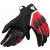Dámske rukavice na motocykel Revit Veloz čierno-červené Veľkosť: L