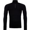 Triko s dlouhým rukávem ORTOVOX 230 Competition Zip Neck Black Raven - XXL