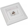 Solarix Eth.Zás. CAT5E UTP 1 x RJ45 pod omítku bílá SX9-1-5E-UTP-WH 23100095