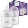 Avent flaša Natural Response priehľadná cumlík s ventilom AirFree 125 ml 1x2 ks