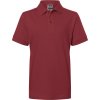 James & Nicholson Polokošile JN 70K, krátký rukáv, dětská COT02070K05404-wine XL Vínová