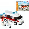 CreativeToys Stavebnica AlleBlox City ambulancia, 255 dielov s figúrkami