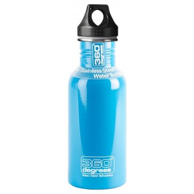 360° Stainless Drink Kids Bottle with Kids Flip Cap Sky Blue 350ml