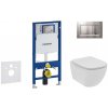 GEBERIT - Duofix Set predstenovej inštalácie, klozetu a dosky Ideal Standard Tesi, tlačidla Sigma30, Rimless, SoftClose, matný chróm/chróm 111.300.00.5 NE7