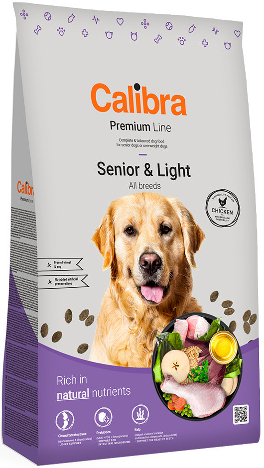 Calibra dog premium line Senior Light chicken 12 kg