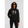 MIKINA KARL LAGERFELD RHINESTONE SWEATSHIRT BLACK