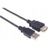 PremiumCord kupaa1bk USB 2.0 prodlužovací, A-A, 1m, černý