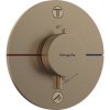 Sprchová a vaňová batéria Hansgrohe ShowerSelect Comfort S bez podomietkového telesa kartáčovaný bronz 15554140