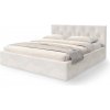 Wilsondo Čalúnená manželská posteľ Miran 140x200 - biela