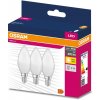 3PAK LED žiarovka E14 B35 4,9W = 40W 470lm 2700K Warm OSRAM Value