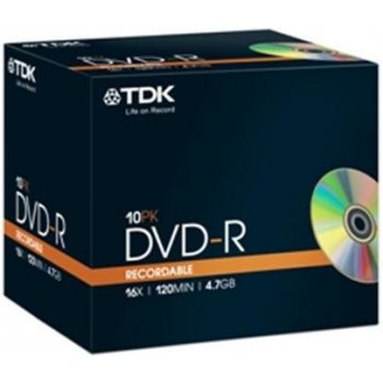 TDK DVD-R 4,7GB 16x, 10ks