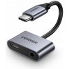 Ugreen USB-C/USB-C + 3.5mm Jack 50596 sivá