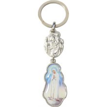 Prívesok na kľúče Panna Mária Fatimská 100/5923 kovová