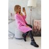 Sveter s netopierími rukávmi svetlo ružový UNI