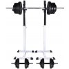 Posilovací stojan se sadou činek barbell a dumbbell 60,5 kg 275349