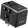 Cestovný adaptér Dudao A35Pro 35W EU / UK / AUS / US / JP 3x USB-C 2x USB-A