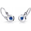 Cutie Jewellery Detské náušnice z bieleho zlata C2224-10-X-2 modrá