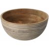 Orion miska z mangového dreva s bielymi pruhmi 24 cm