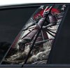 1x NÁLEPKA na stĺpiky dverí Automobily Samuraj Katana Japonsko 50x30