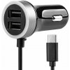AMiO Nabíjačka do auta 12/24V Micro C + 2x USB 2.4A PCH PRO-3