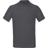 B&C | Inspire Polo /men, Pánske piqué polo z bio bavlny, sivá dark, S