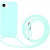 AppleKing ochranný kryt so šnúrkou pre iPhone 16e - tyrkysový